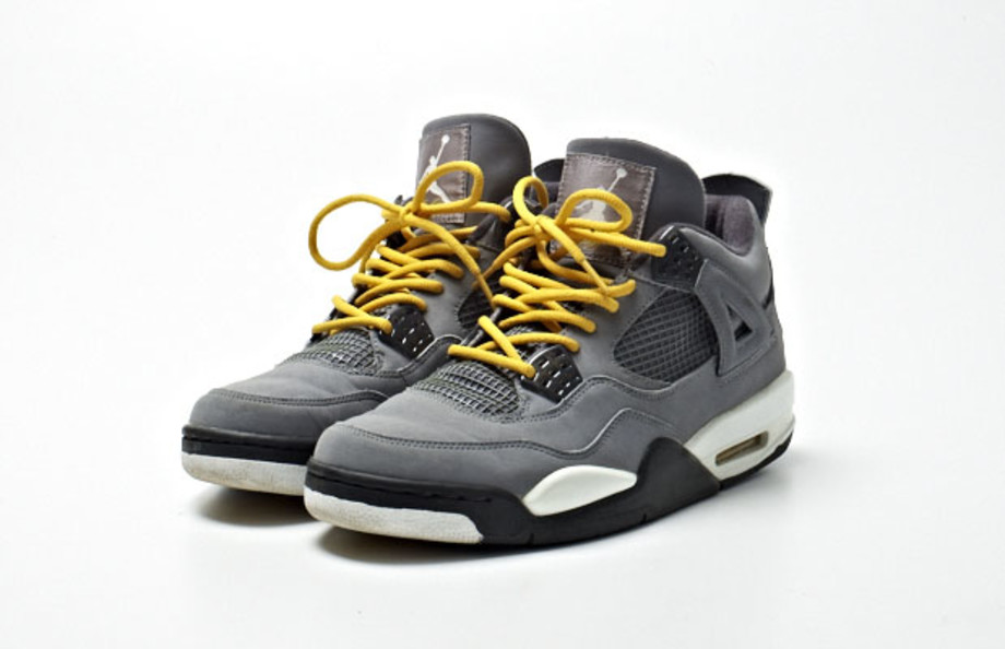 cool grey 4s yellow laces