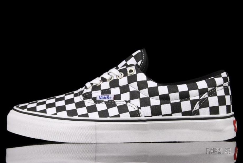 vans era black white checkerboard