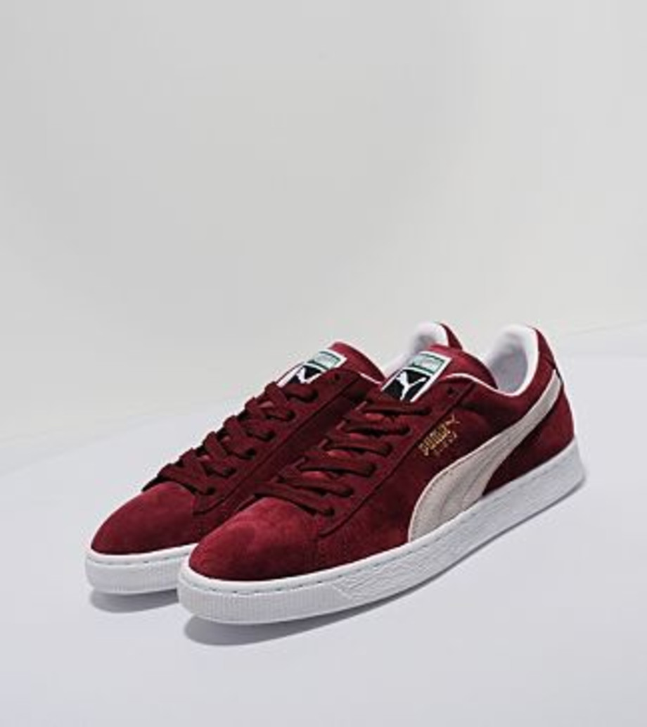 puma suede cabernet white