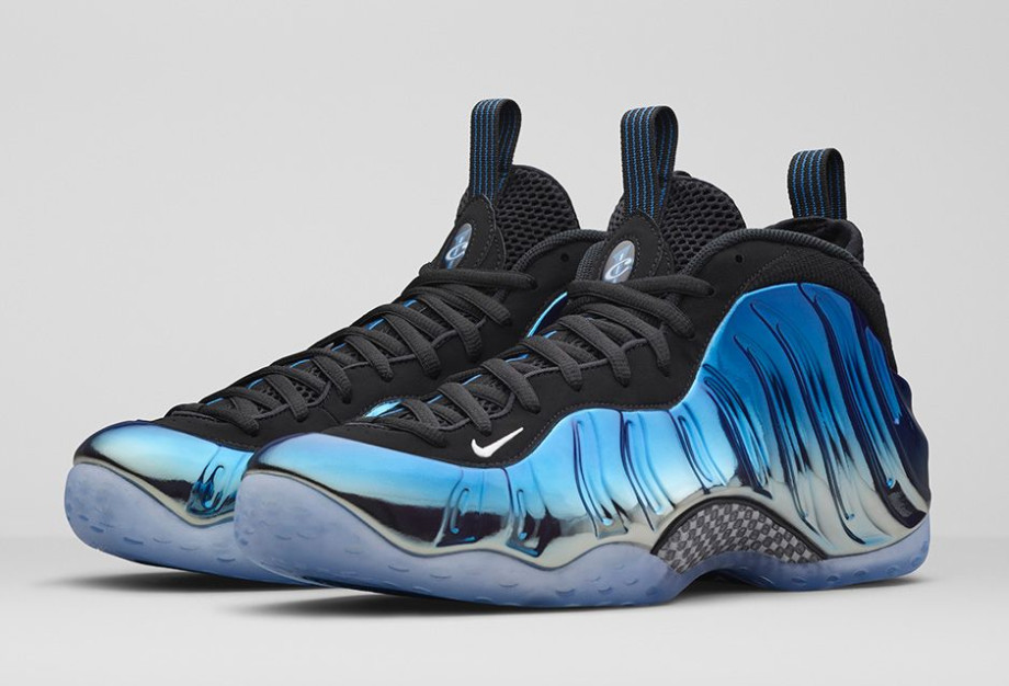 nike foamposite blue and grey