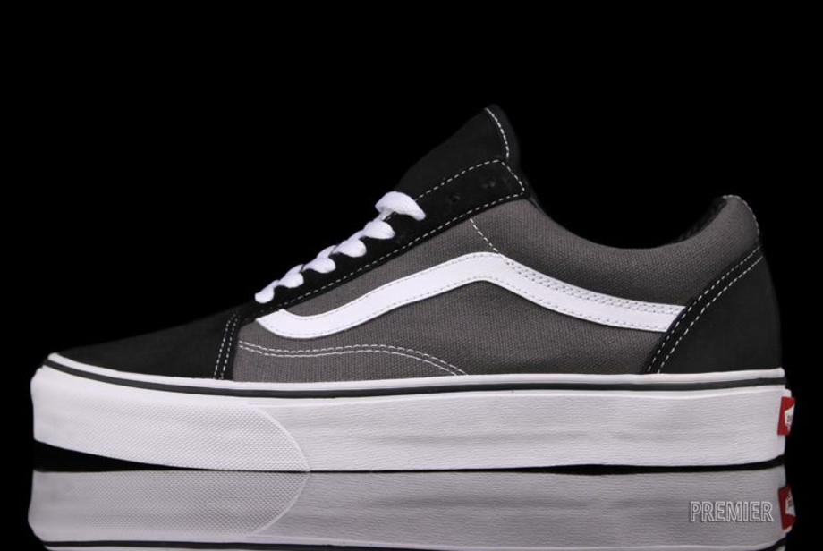 vans old skool black grey