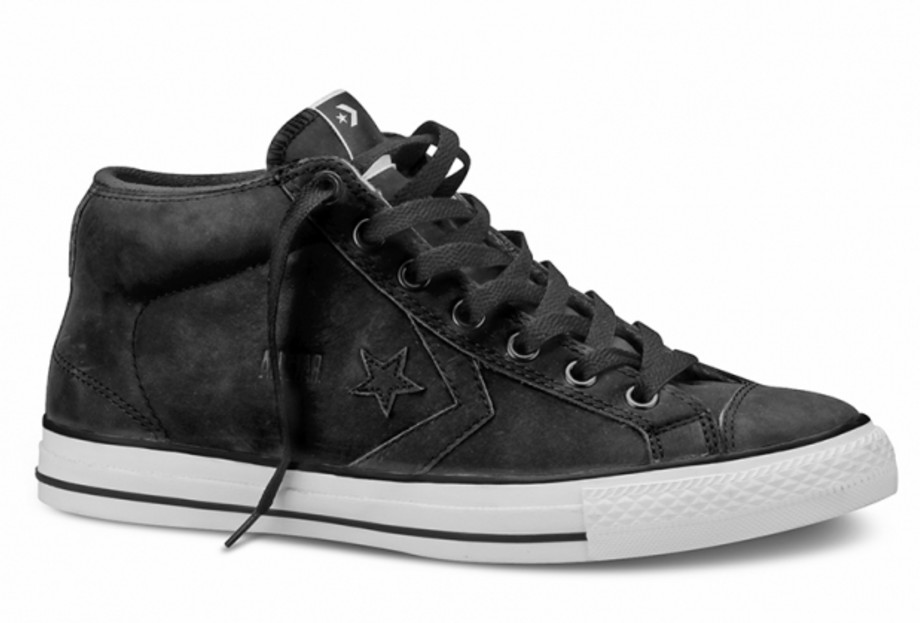 converse star player leather mid