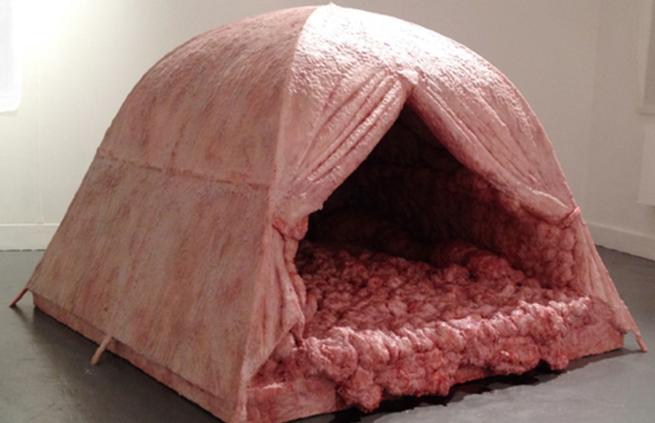 This Artist Created These LifeSized Tents That Resemble Flesh and Guts