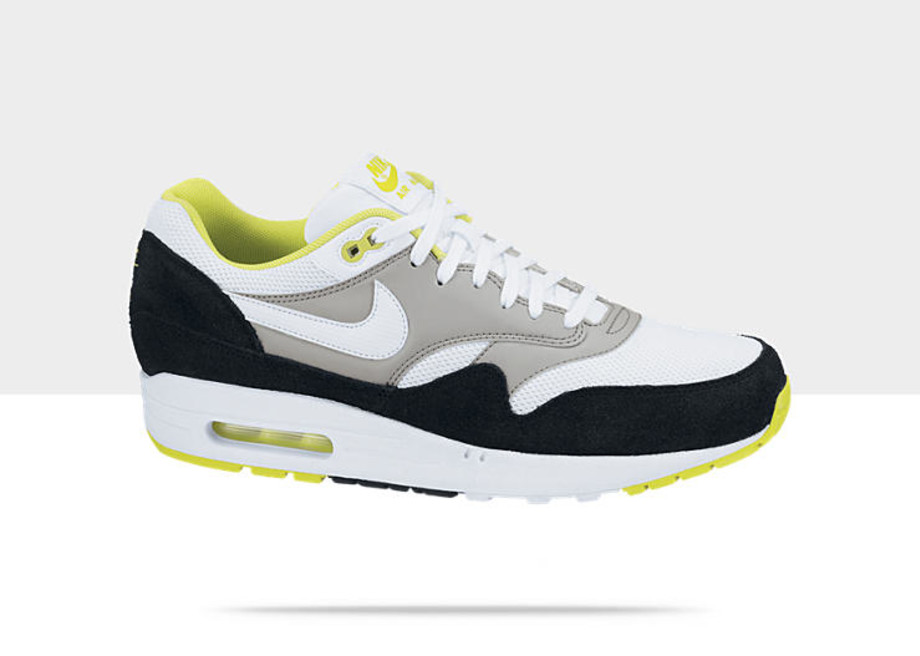 Nike Air Max 1 Essential White Black Neon Yellow Complex