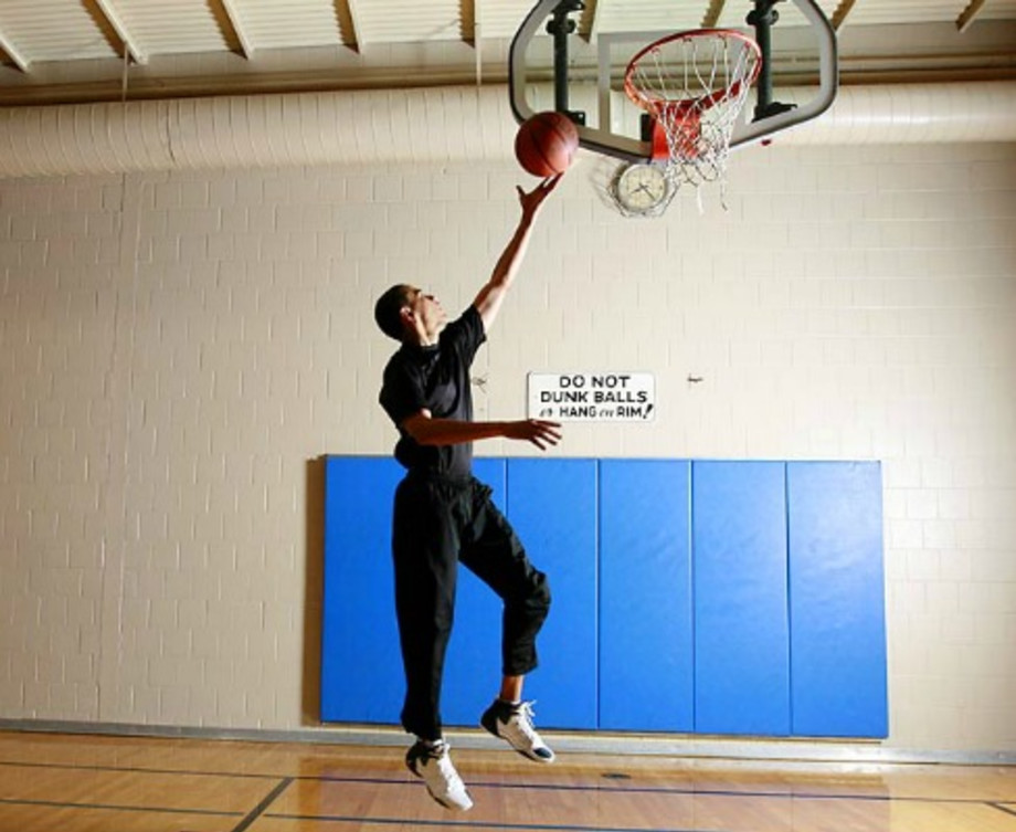 Gallery President Barack Obama Playing Basketball Complex