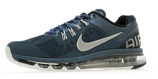 blue and silver air max