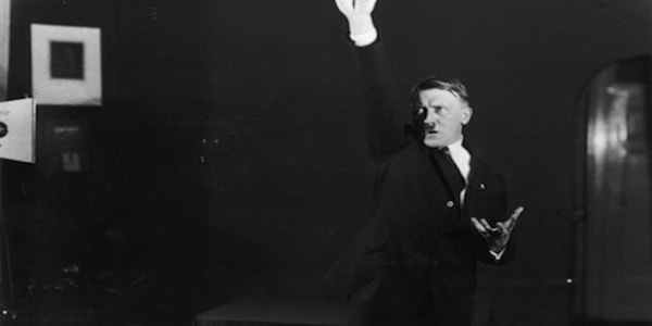 How did hitler's speeches help him picture