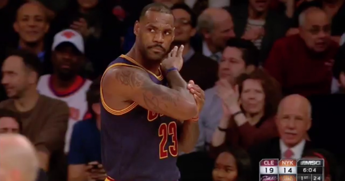 Lebron James Gets So High On An Alley Oop That He Messes Up His Elbow Lebron James Gets So High On An Alley Oop That He Messes Up His Elbow