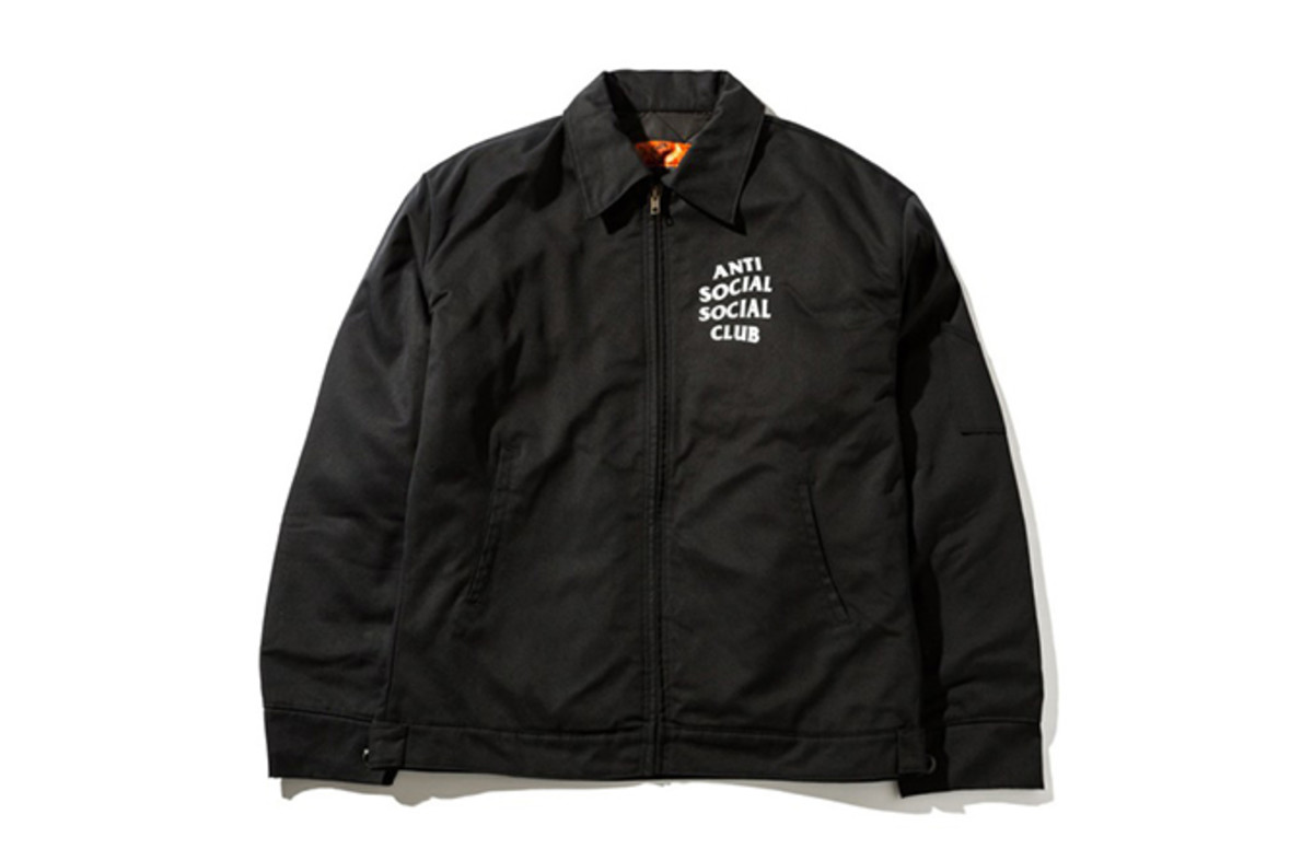 anti social social club flag hoodie