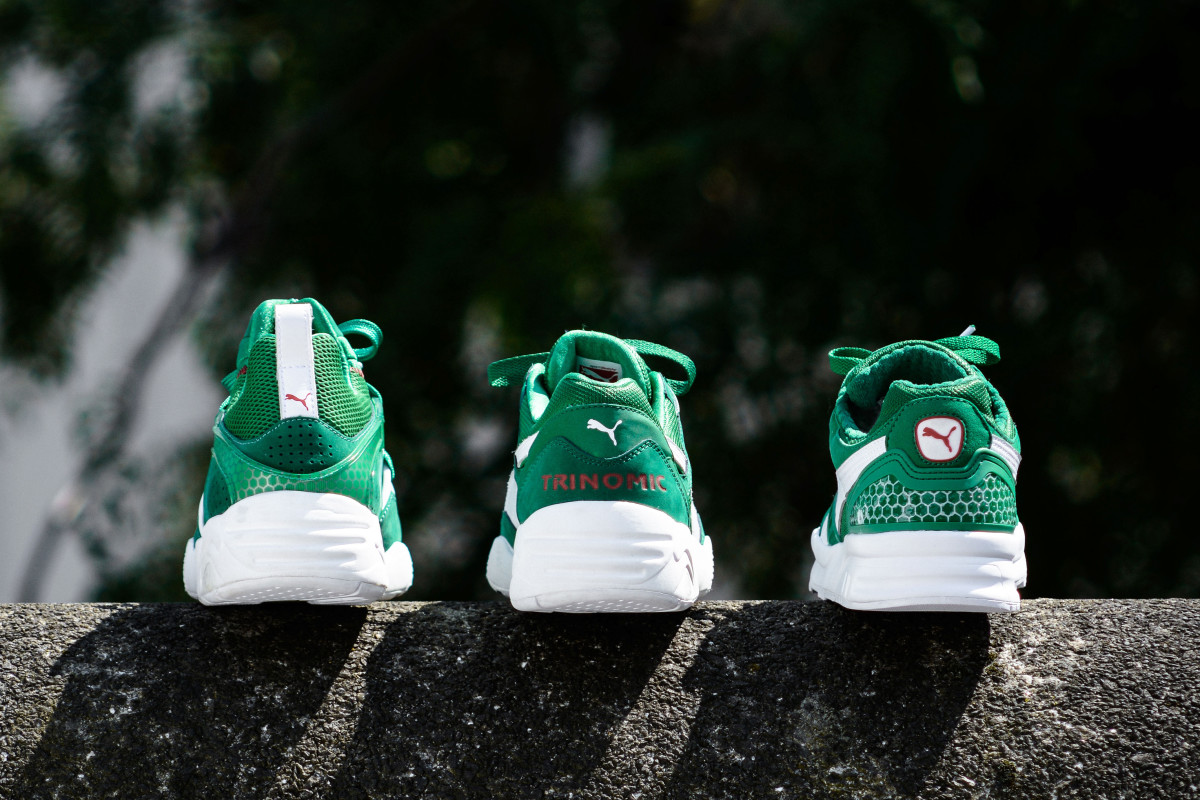 puma trinomic green kids