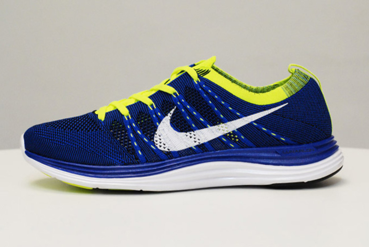 Nike Flyknit One+ “Blue/Volt” | Complex