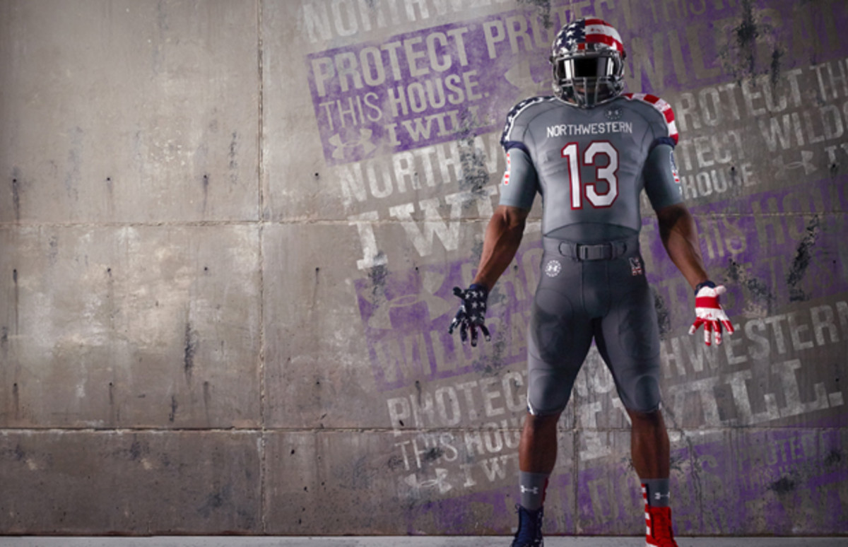 Northwestern Goes All Stars and Stripes to Celebrate American Courage