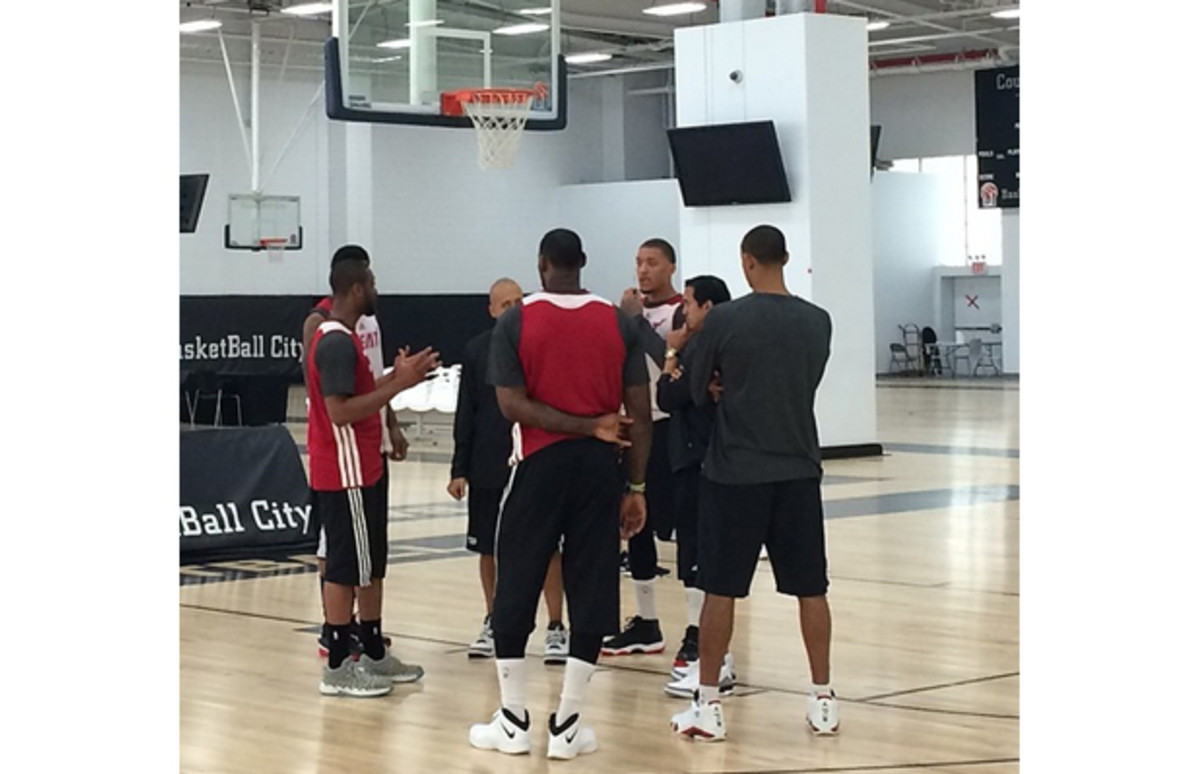 Miami Literally Brought Out the Heat for Practice Today Complex