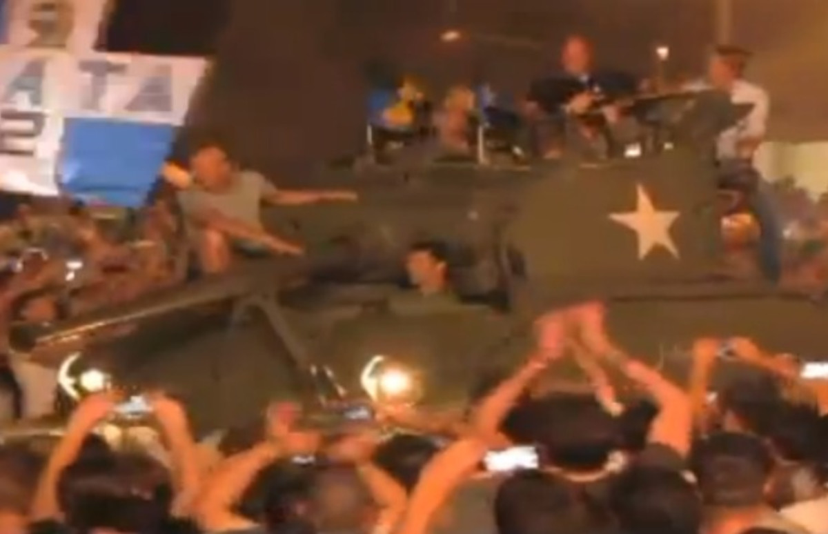 Soccer Player in Trouble for Riding in a Tank That Crushed Two Cars