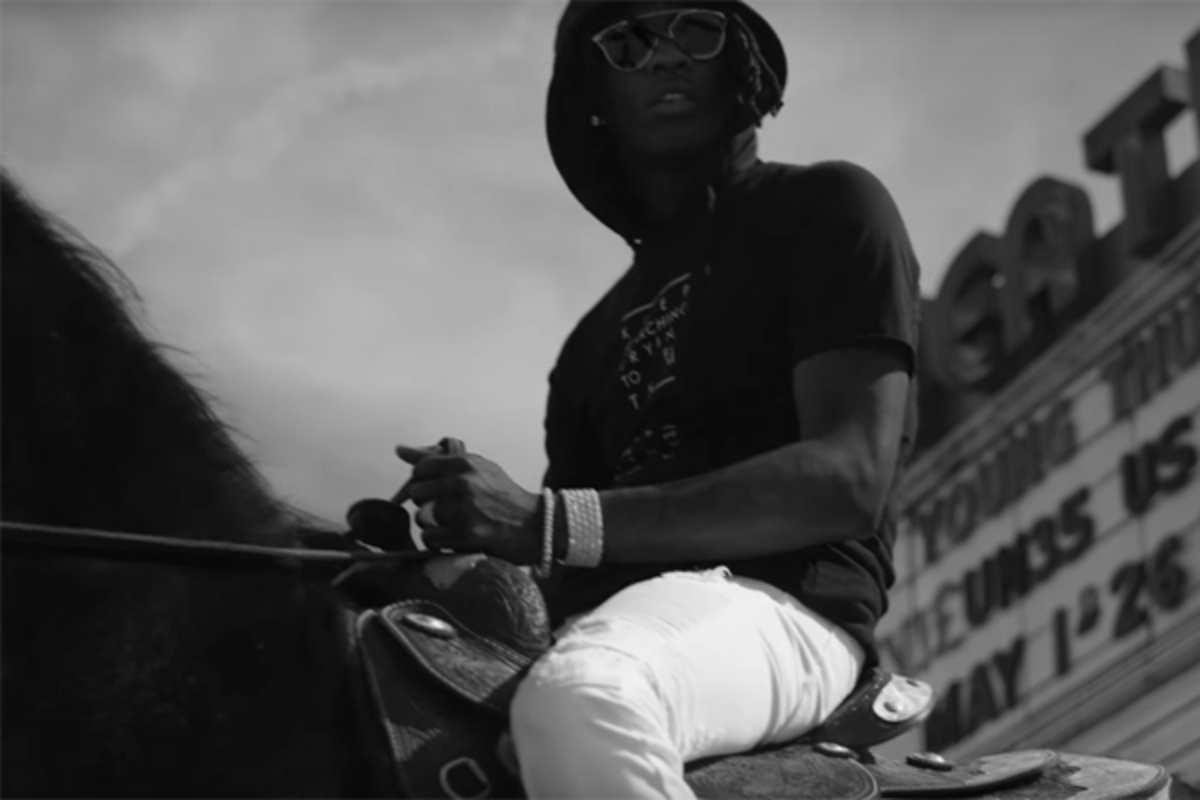 Watch Young Thug Announce the Hy!£UN35 Tour While Riding a Horse Complex