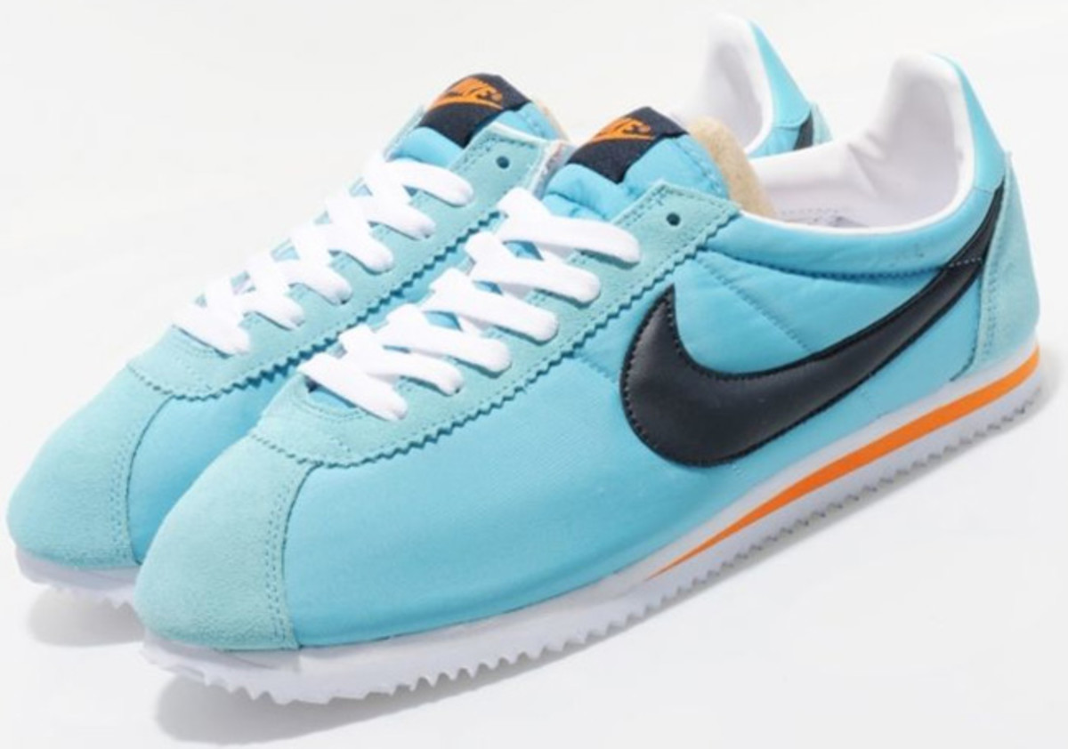 nike cortez nylon blue