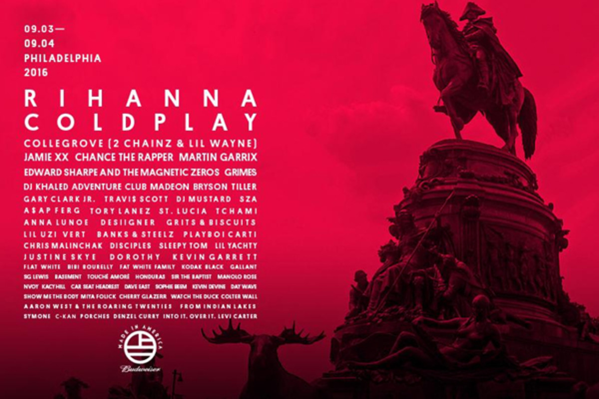 Made In America Announces 2016 Lineup Complex