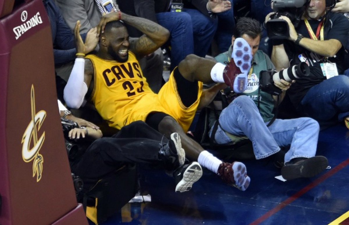 Andrew Bogut Warriors C Thinks Lebron James Jumped Into Cameraman On Andrew Bogut Warriors C Thinks Lebron James Jumped Into Cameraman On