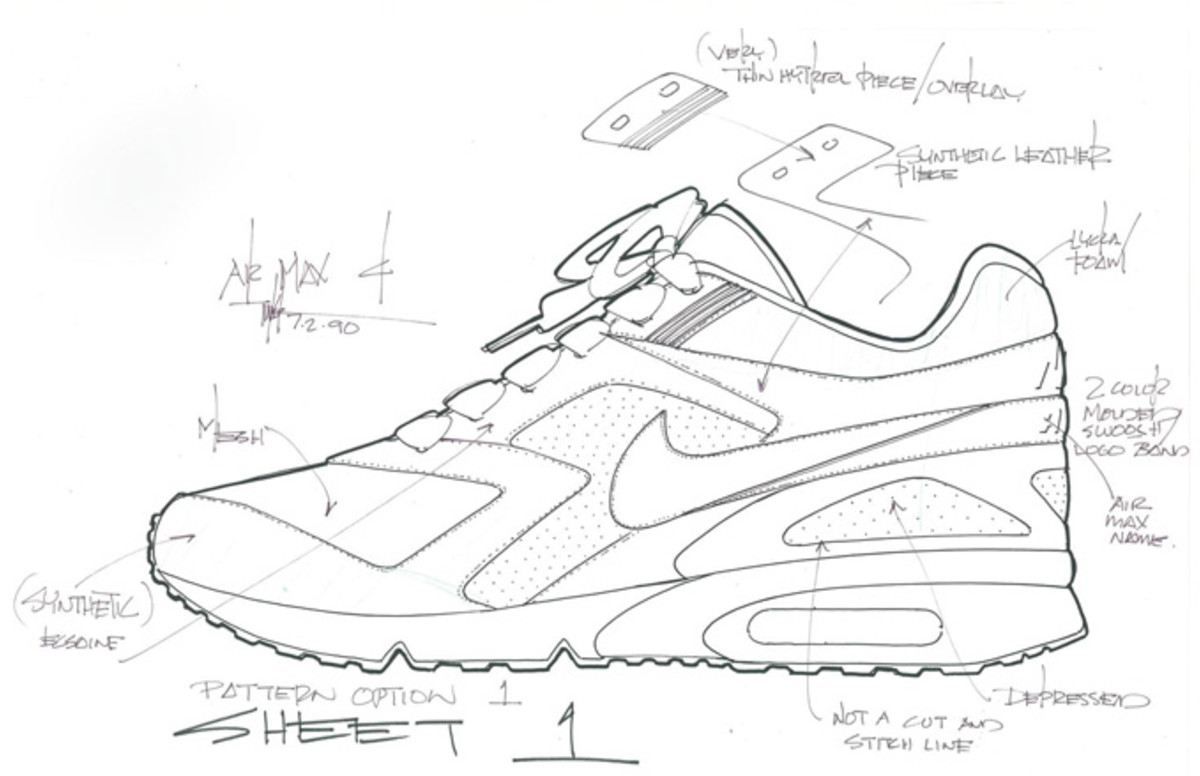Nike Air Max BW Original Sketch by Tinker Hatfield | Complex