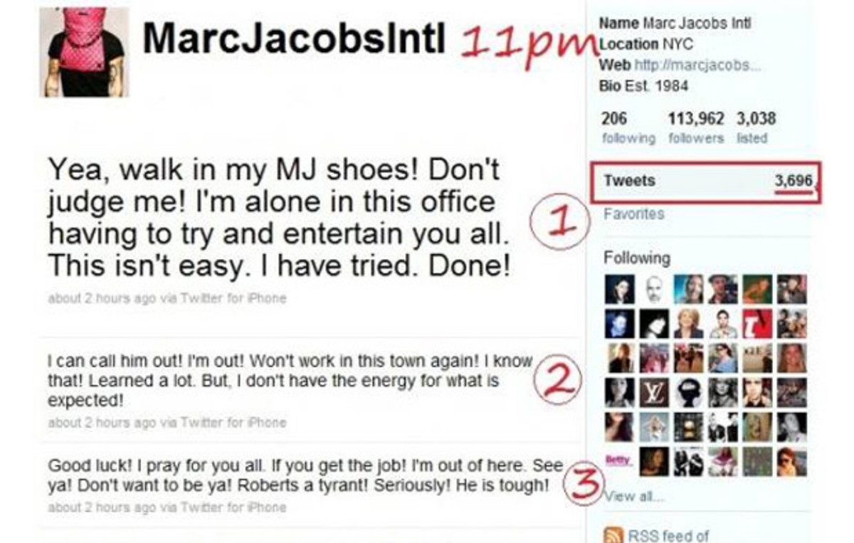 An Intern at Marc Jacobs Tells Twitter How He Really Feels Complex