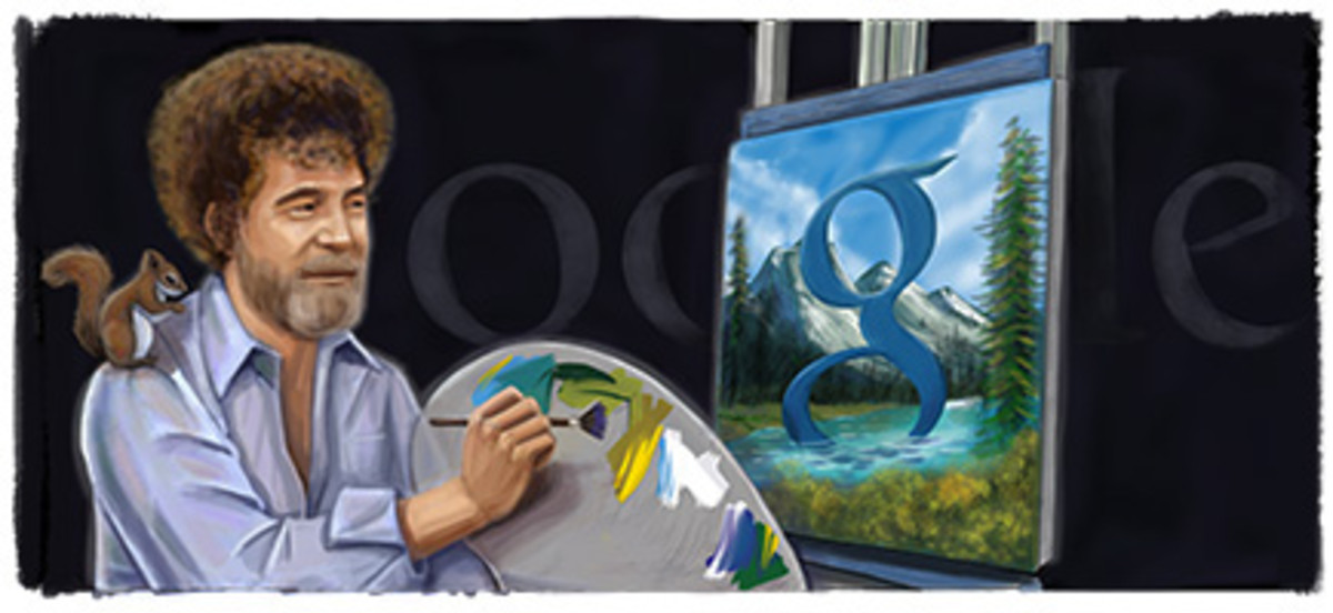 Today’s Google Doodle Celebrates the Late Painter Bob Ross o