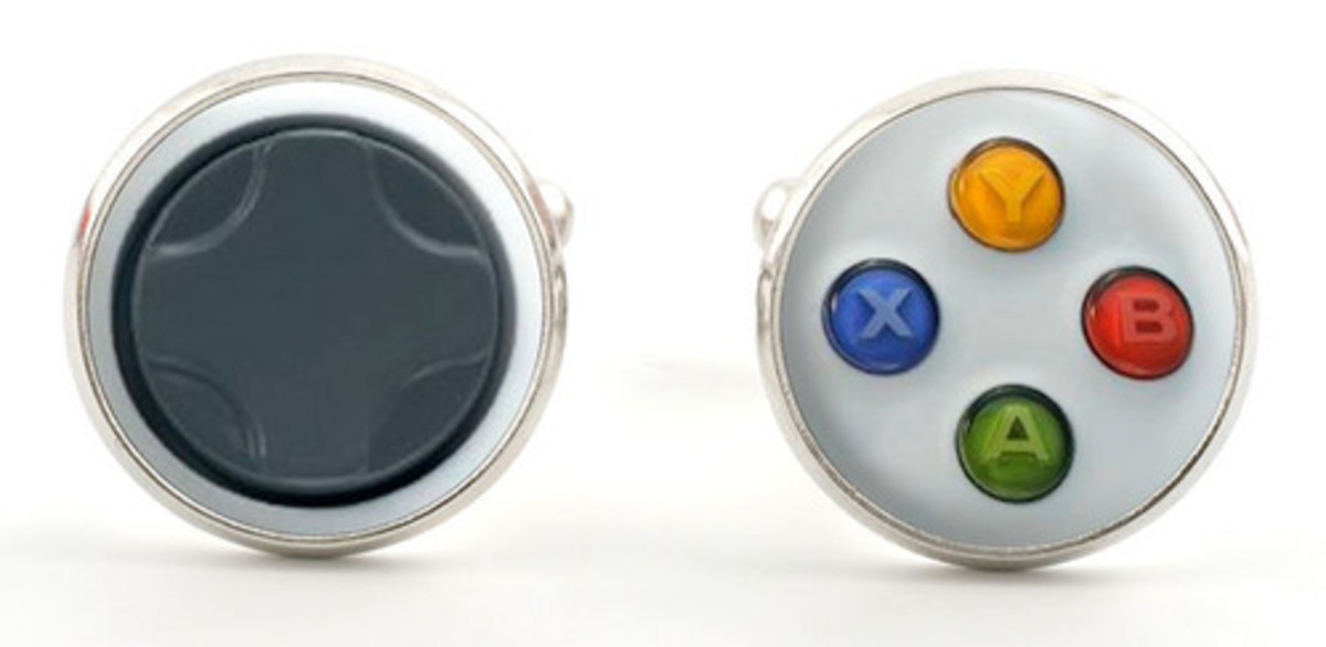 Look Stylish and Childish with Video Game Controller Cufflinks by