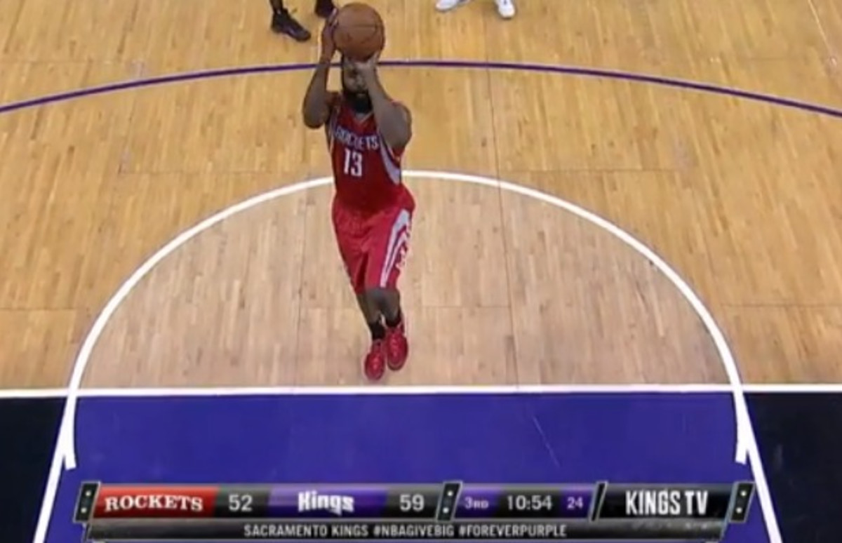 James Harden Had to Shoot a Pair of Free Throws on One Leg Last Night