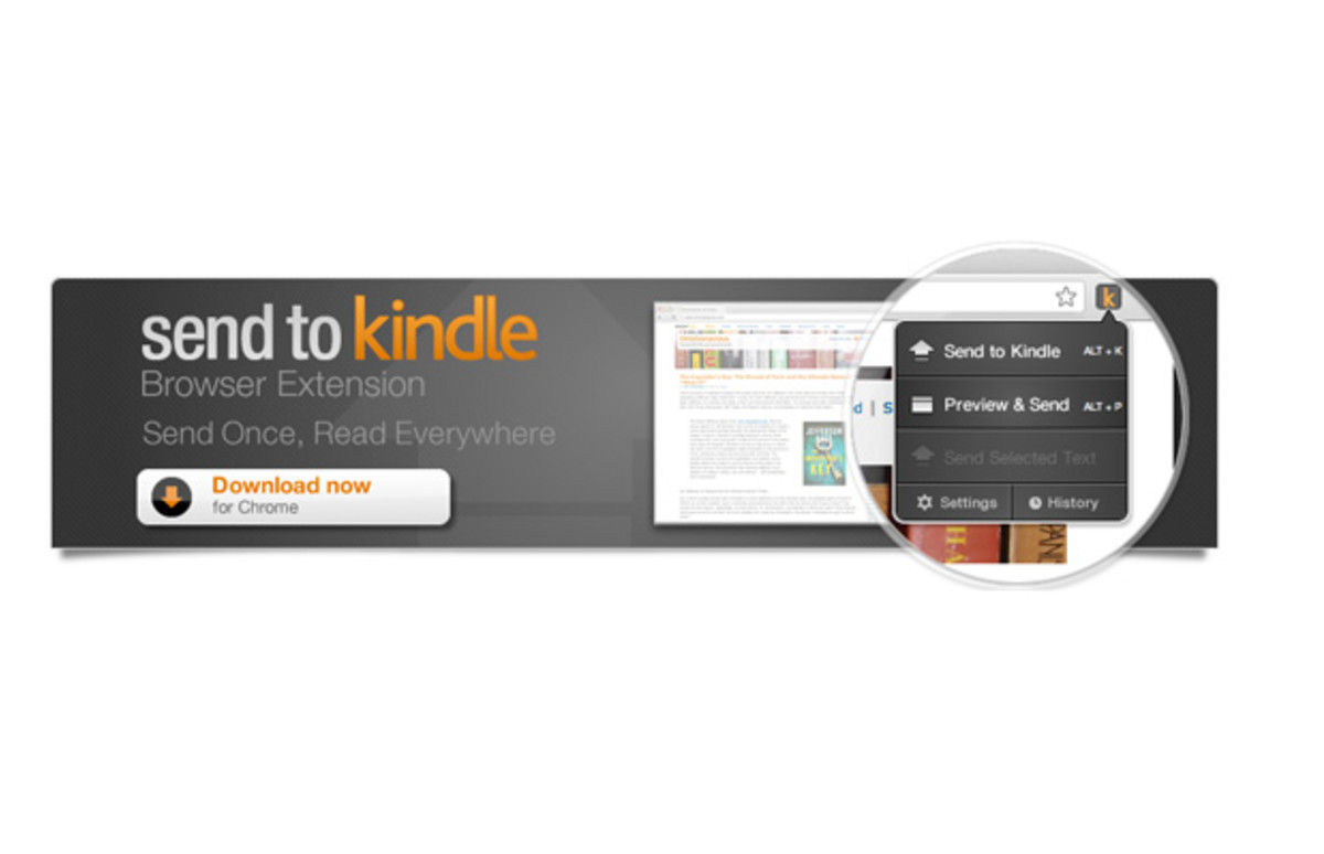 Amazon Releases Chrome to Kindle Extension Complex