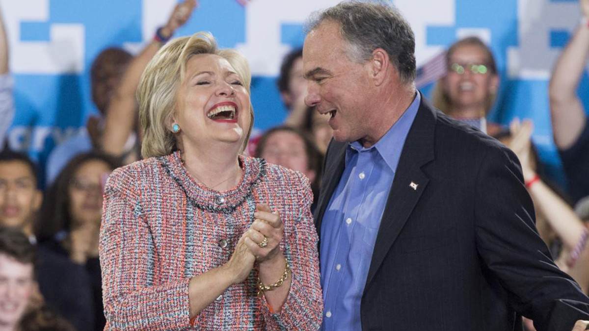 Hillary Clinton Makes First Appearance With Running Mate Tim Kaine
