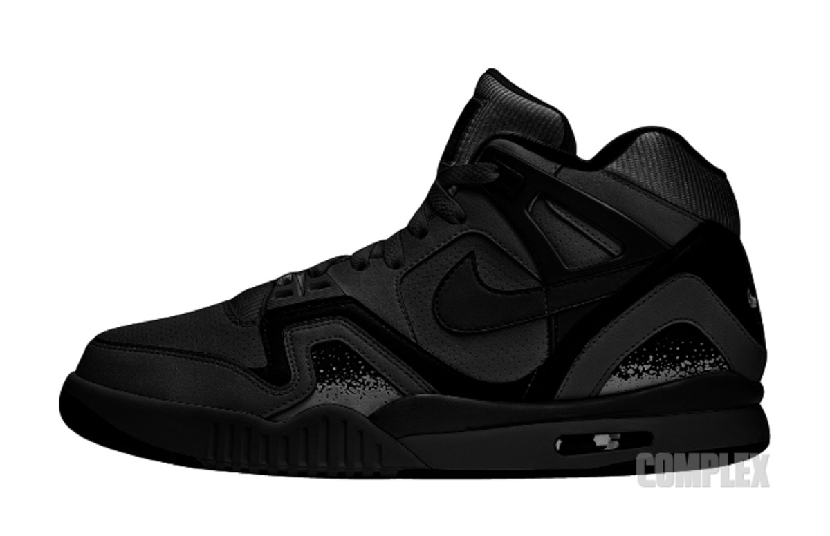 triple black nike sneakers