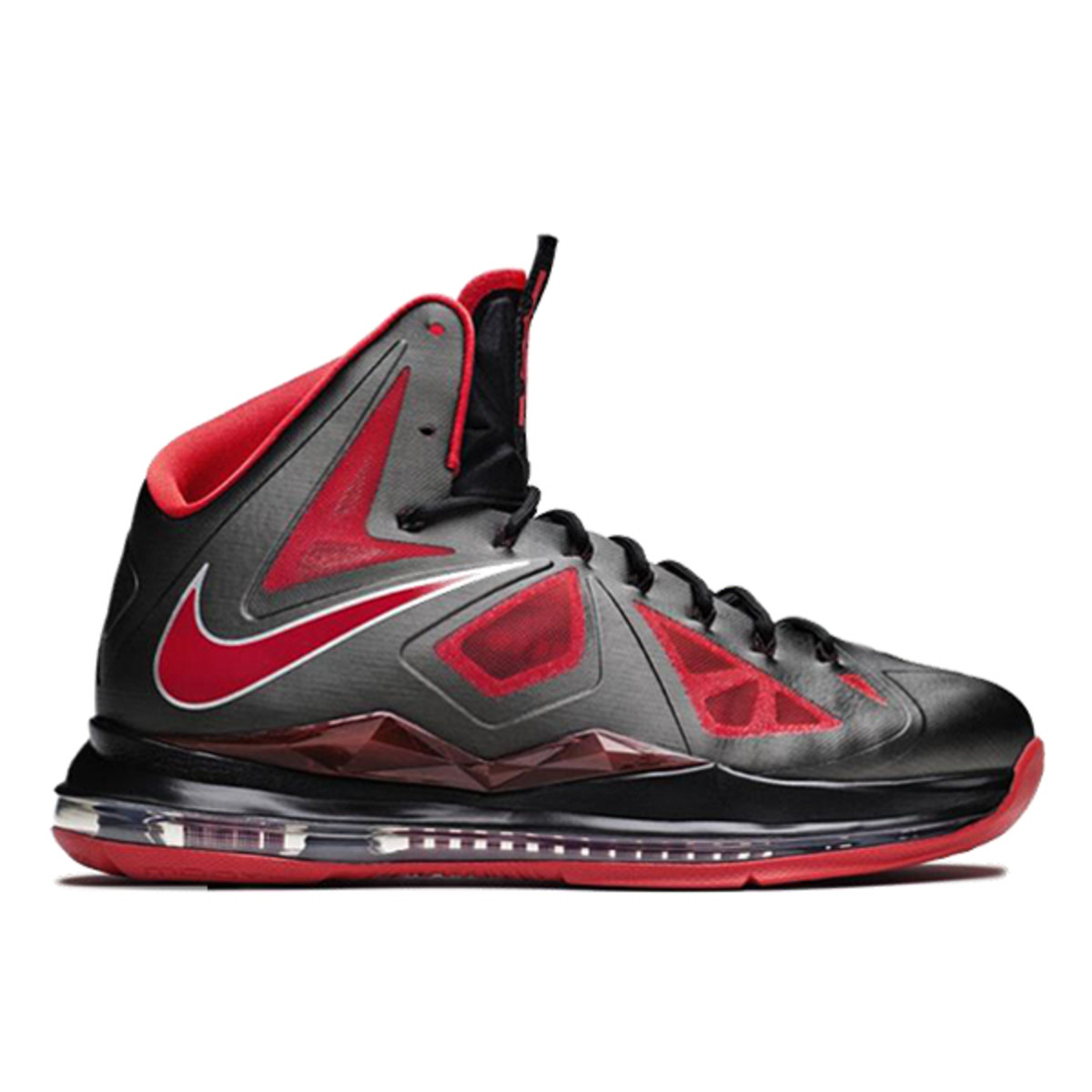 lebron 18 black white university red