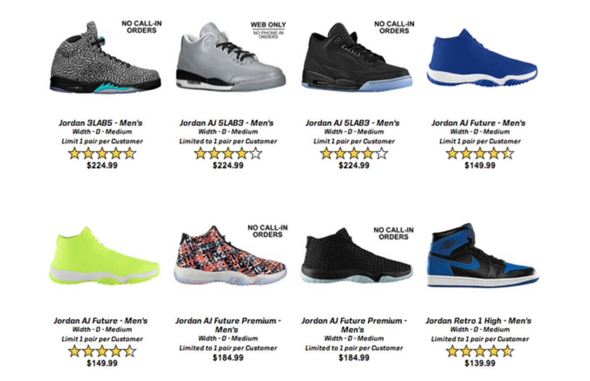 Air Jordan Restock on Eastbay Complex