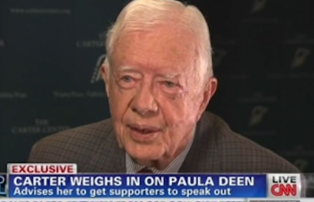 Former President Jimmy Carter Says His “Heart Goes Out to” Paula Deen