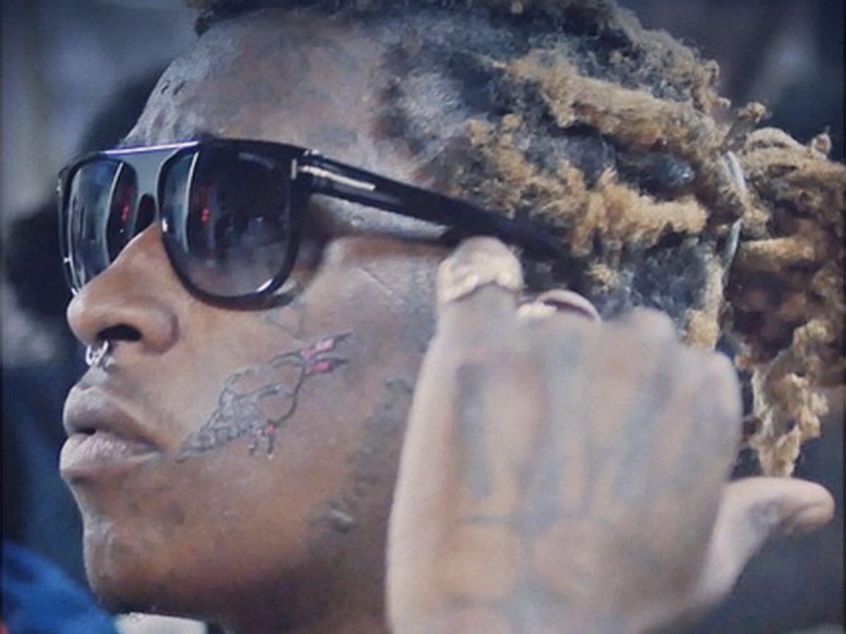 Young Thug Gets Ice Cream Cone Tattoo on Face to Honor Gucci Mane Complex