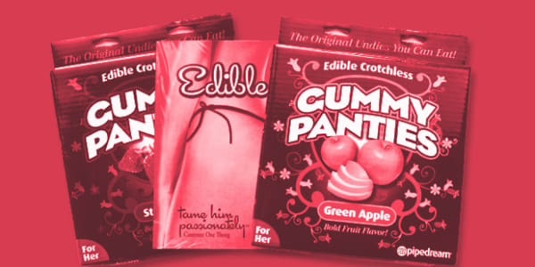 Lovers edible hard heart shaped candy bra valentine's day lingerie gift Love Bites: Complex Staff Members Taste Test Edible Underwear | Complex