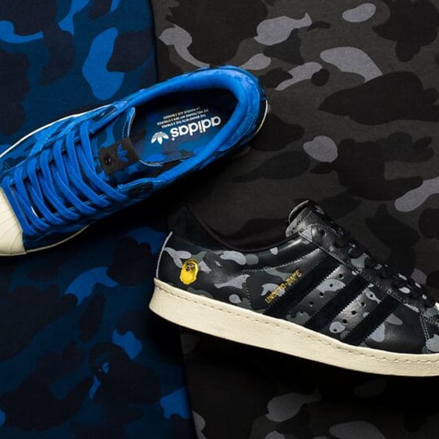 undefeated x bape x adidas superstar