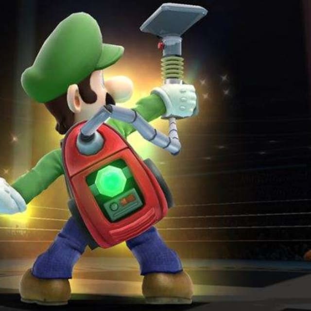 luigi with vacuum plush