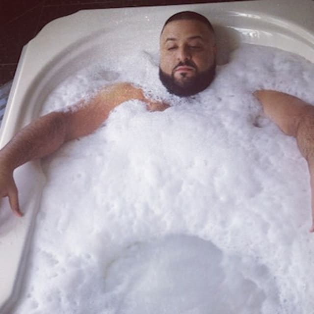 The 5 Best Things About This Photo of DJ Khaled Taking a Bubble Bath