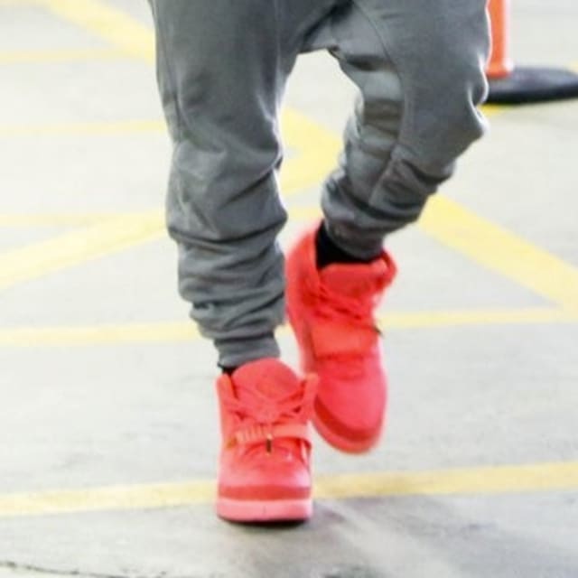 kanye west wearing red octobers
