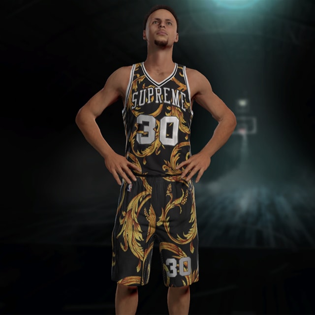 Players Can Wear Supreme X Nike Baroque Print Jerseys In 'NBA 2K16