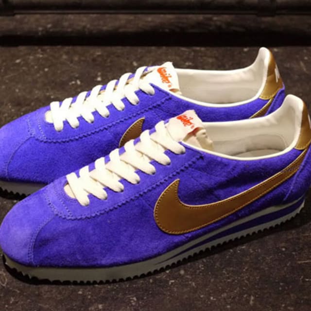 nike classic cortez leather blue