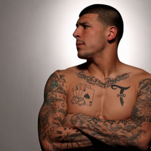 Aaron Hernandez's Tattoos Are Going to Be Examined by Police to See If