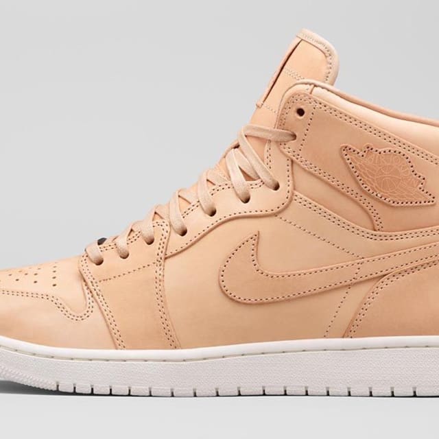 tan nike jordans