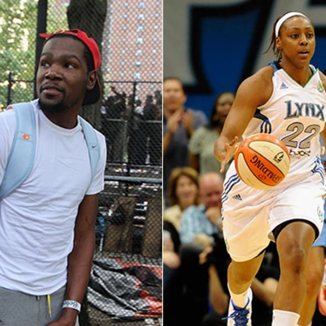 Kevin Durant Thinks Fiancee Monica Wright Is a Better Basketball Player ...