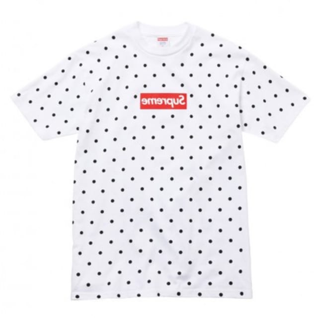supreme comme des garcons polka dot hoodie