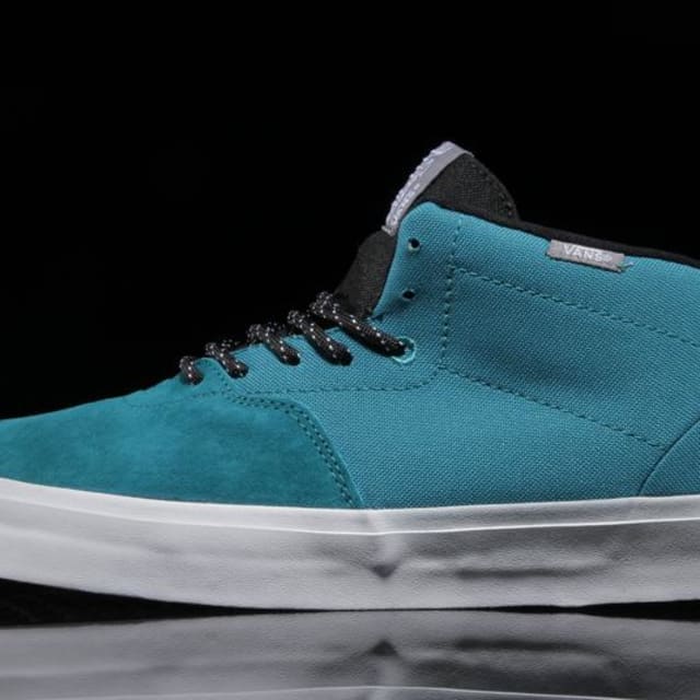 Teal hightop vans Clearance