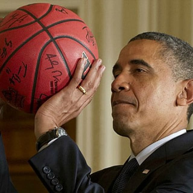 Gallery President Barack Obama Playing Basketball Complex