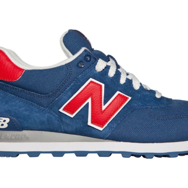 new balance 574 classic blue red
