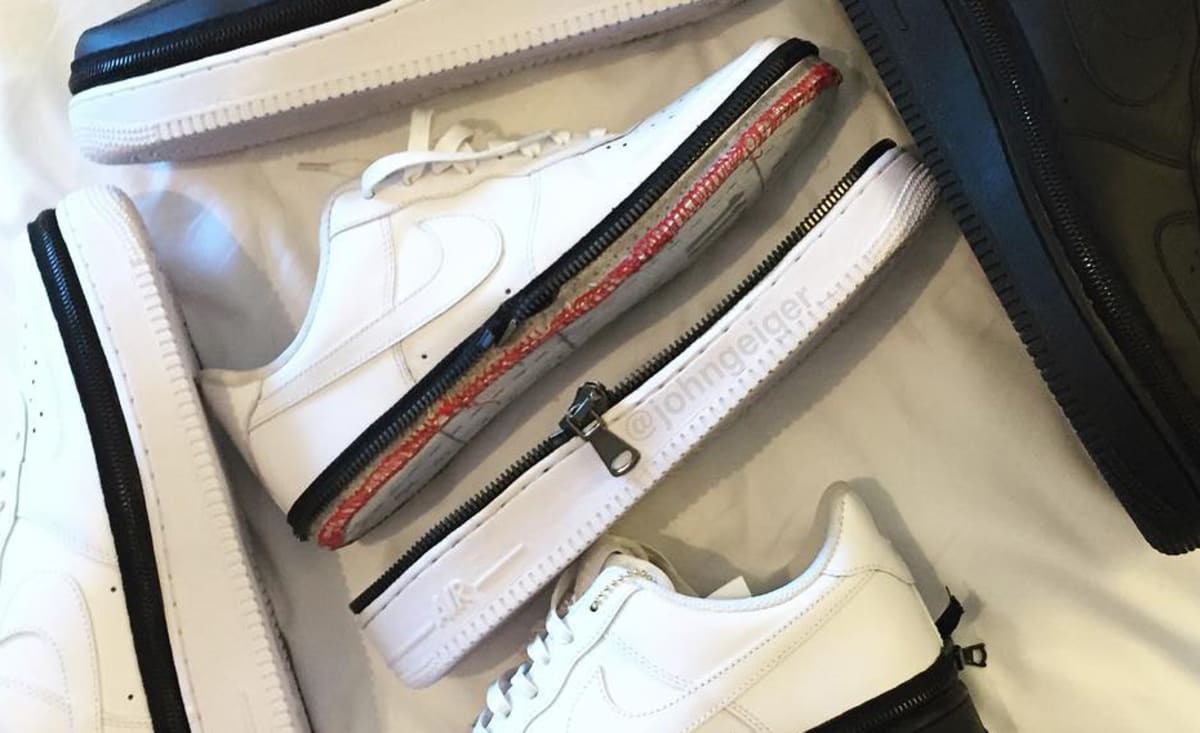 nike air force 1 with zip tie
