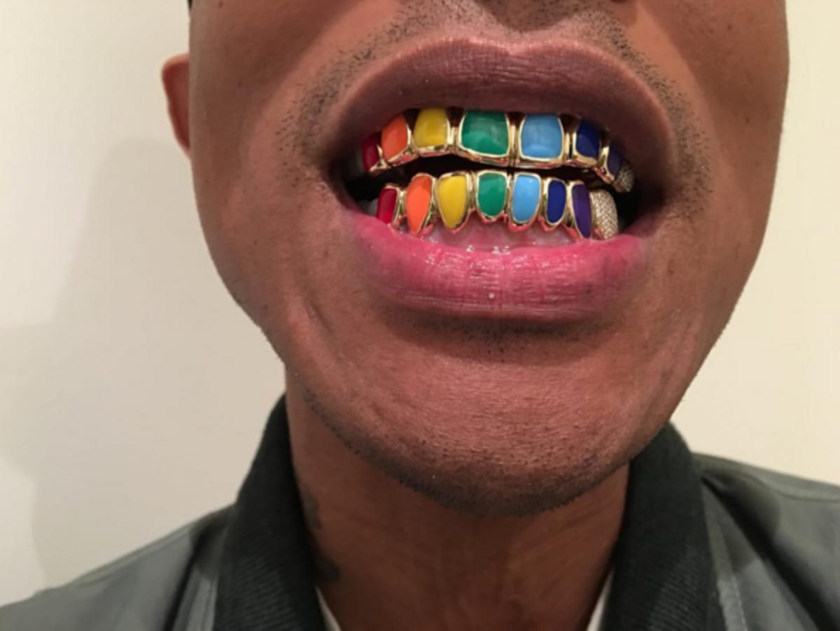 Pharrell Has a New Roy G. Biv Grill | Complex Can You Get A Grill With No Teeth